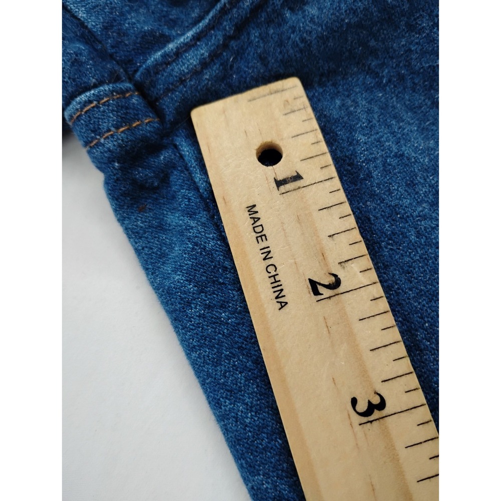 Wrangler Jeans Womens 9/10x32 Blue High Rise Mom Western Made In USA 28x32 - Picture 3 of 9